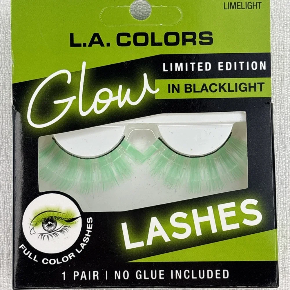 LA COLORS Glow Lashes - GLOW IN BLACKLIGHT LIMITED EDITION 